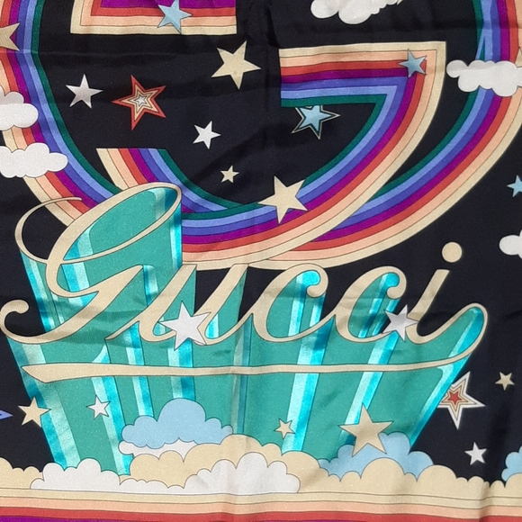 GUCCI Sareya Horse and Dream Print Silk Scarf 70cm - Picture 8 of 11